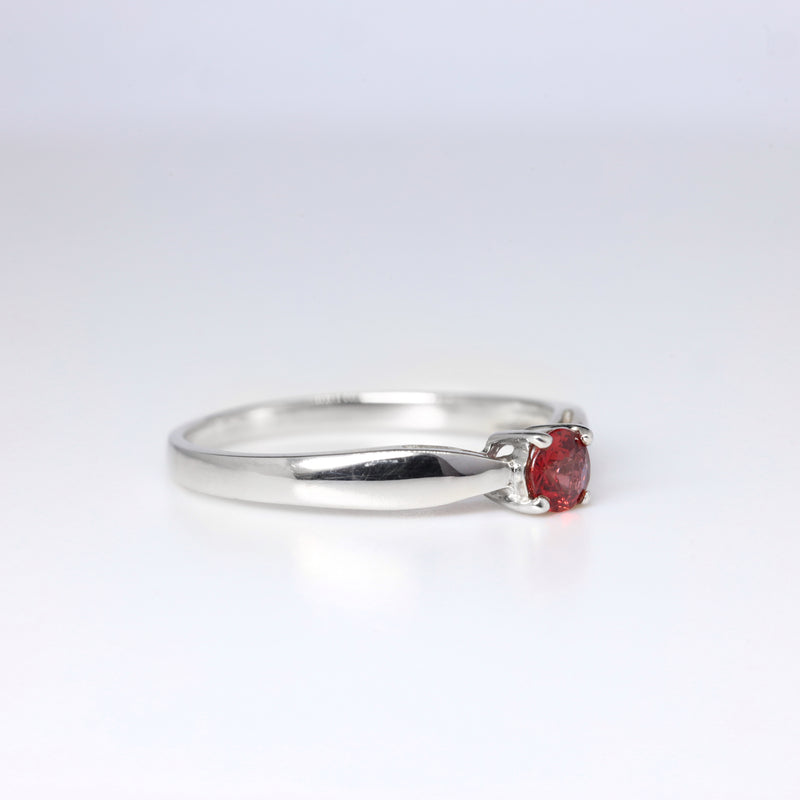 Ruby Solitaire Ring WG