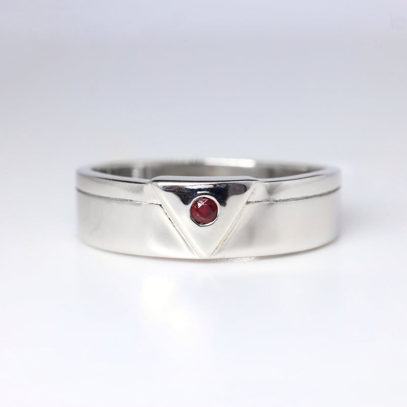 Tanzanian Ruby WG Ring