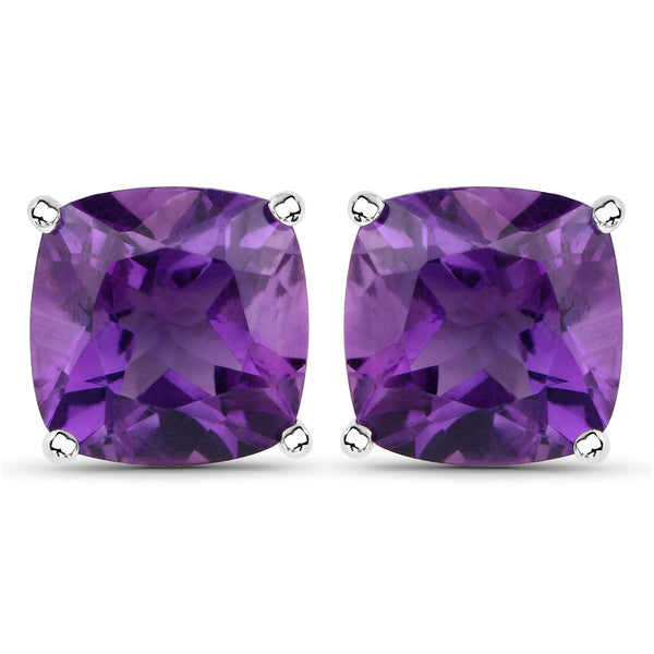 5.20 Carat Genuine Amethyst .925 Sterling Silver Earrings
