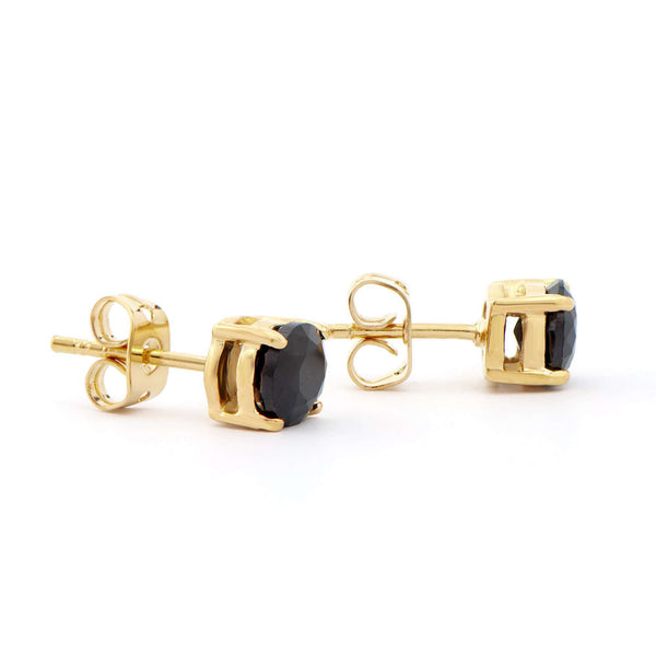 2.15 ctw Sapphire 18K Gold Plated Designer Earrings