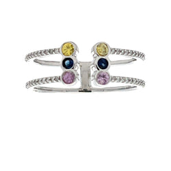 .18ct Sapphire Fashion band rings 14KT White Gold