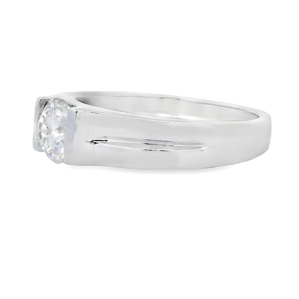 .80ct Moissanite Fashion band rings Sterling Silver