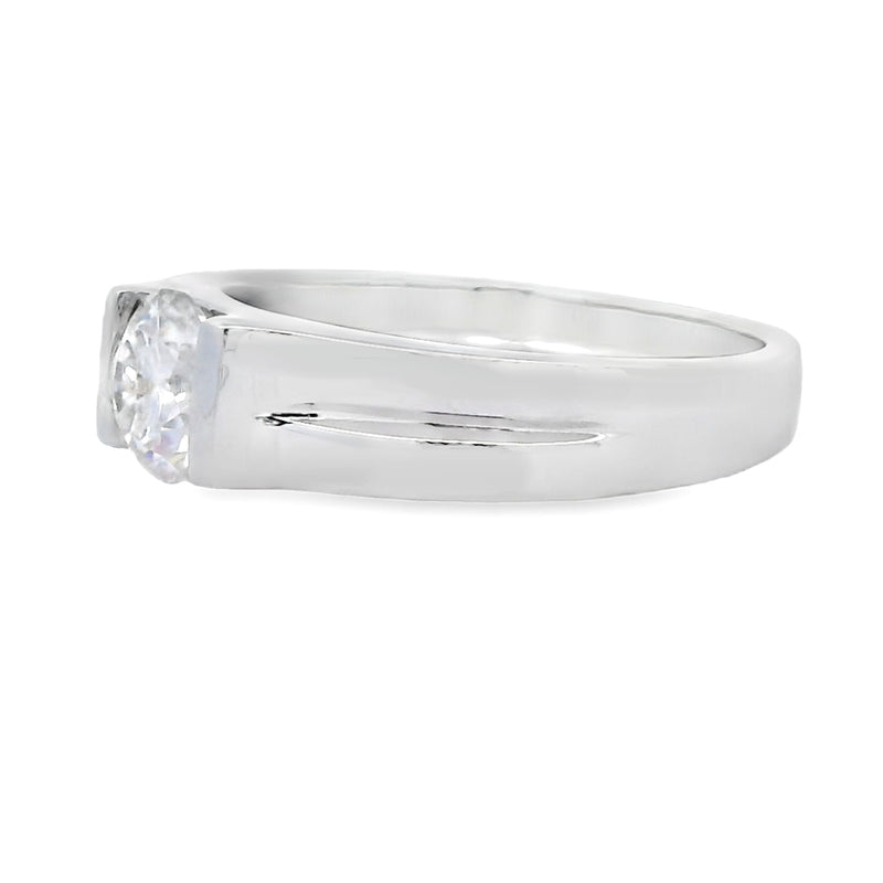 .80ct Moissanite Fashion band rings Sterling Silver