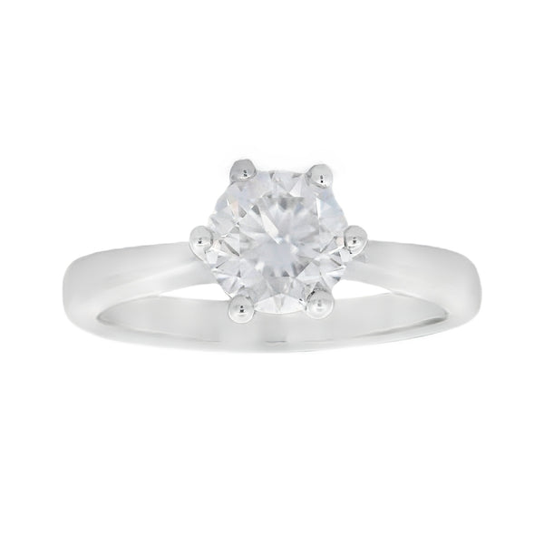 Natural .86ct Moissanite  Sterling Silver