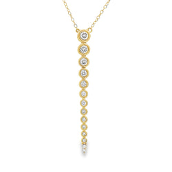 Natural .50ct Diamond Fashion Pendants 10KT Yellow Gold