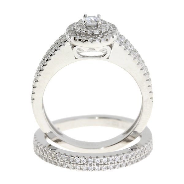 Genuine Cubic Zirconium CZ SS Bridal Sterling Silver