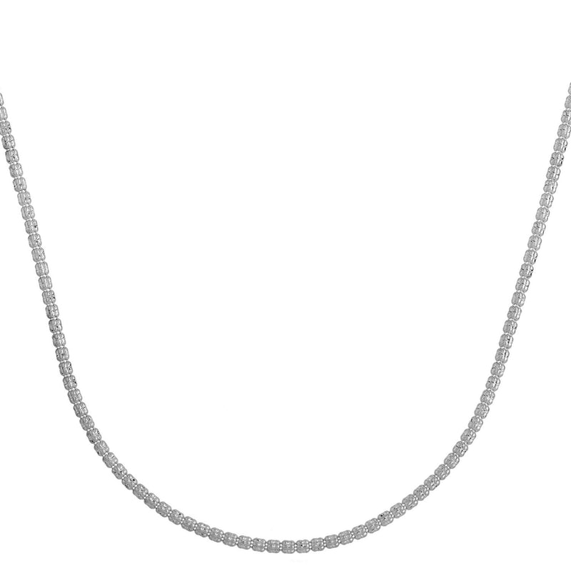 Ice Barrel Chain in 14k White Gold (2.70 mm)