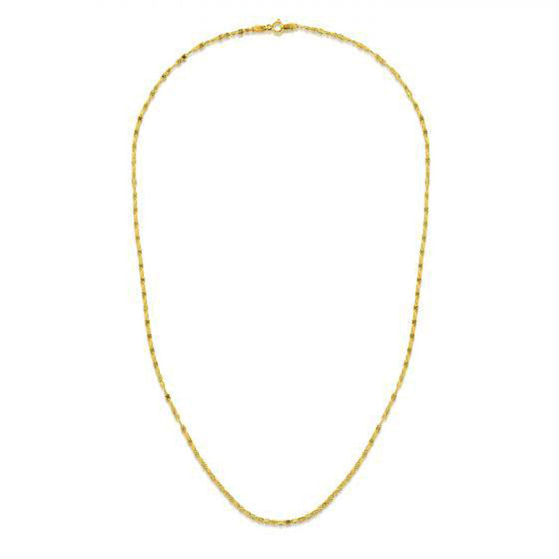 14k Yellow Gold Sparkle Valentino Chain (1.70 mm)