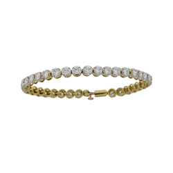 Lab Grown Diamond Tennis Bracelet 14KT Yellow Gold