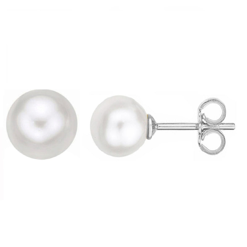 V3 Jewelry Freshwater Pearl & Sterling Silver Stud Earrings - Set of Three