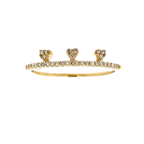 .10ct Diamond stackable band set 10KT Yellow Gold