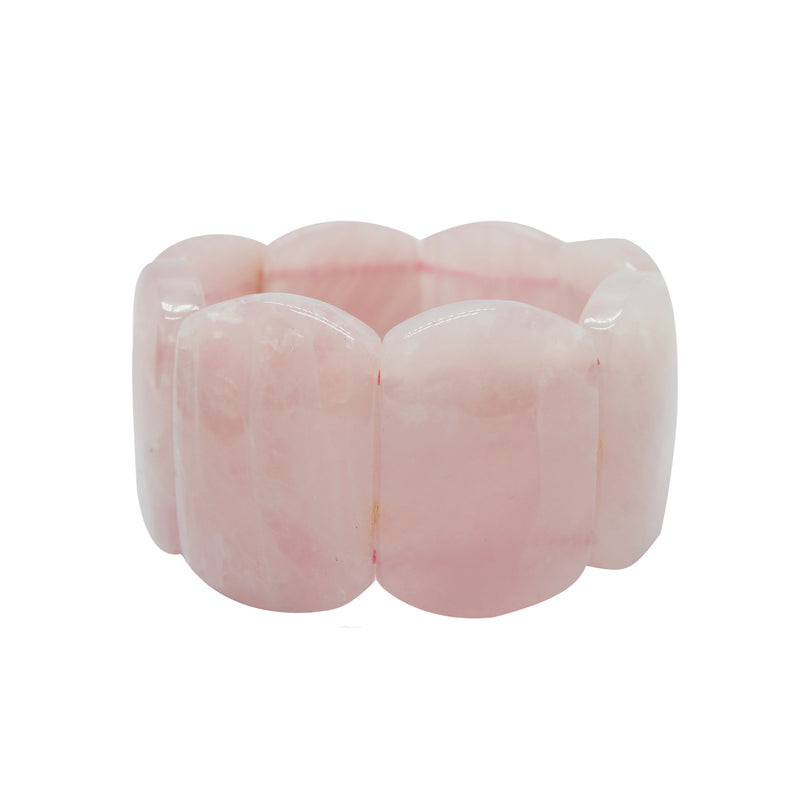 Natural Rose Quartz Stretch Bracelet