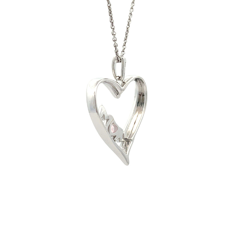 Genuine Created Opal Heart Love Pendant Sterling Silver