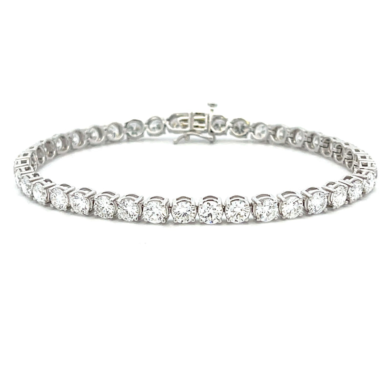 Lab Grown Diamond Tennis Bracelet 14KT White Gold