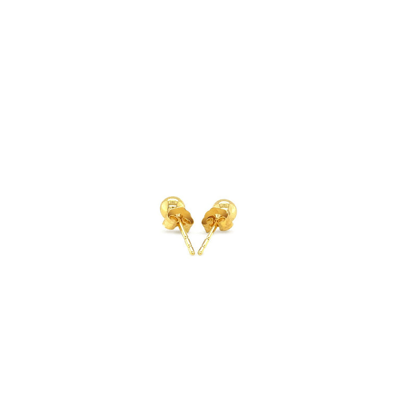 14k Yellow Gold Ball Style Stud Earrings (4.0 mm)