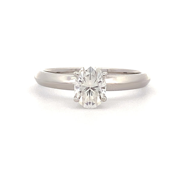 Natural .88ct Moissanite  Sterling Silver