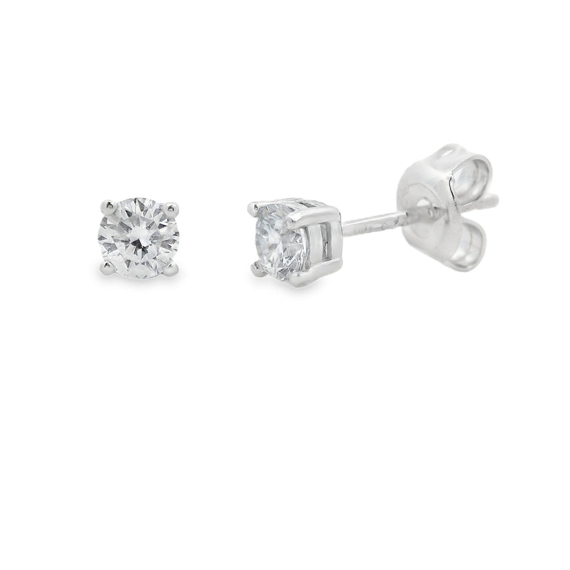 .33ct Lab Grown Diamond Stud Earrings Sterling Silver