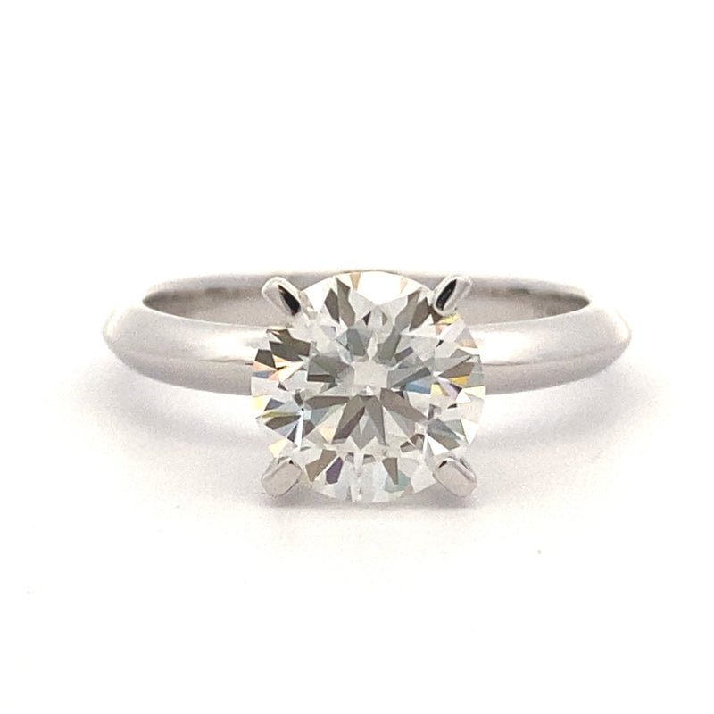 Natural 1.76ct Moissanite  10KT White Gold