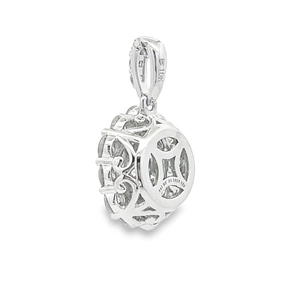 Genuine 1.00ct Diamond Fashion Pendants 10KT White Gold