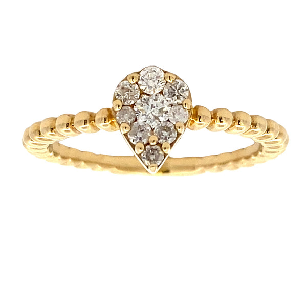 Genuine .25ct Diamond Ring 10KT Yellow Gold