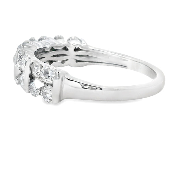 Lab Grown Diamond Fashion band rings Sterling Silver