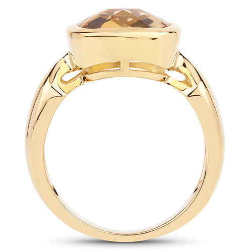 3.86 Carat Genuine Citrine .925 Sterling Silver Ring