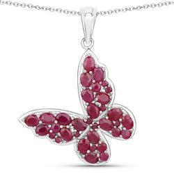 4.72 Carat Genuine Ruby .925 Sterling Silver Pendant