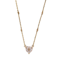 Morganite Diamond Heart Love Pendant 10KT Rose Gold