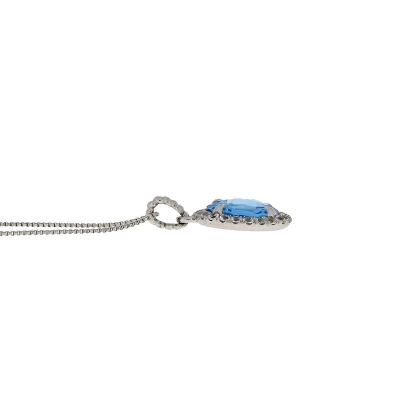 5.00ct Blue Topaz Fashion Pendants Sterling Silver