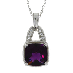 5.12ct Synthetic Color Fashion Pendants Sterling Silver