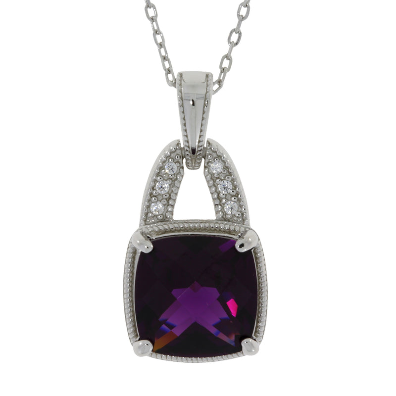 5.12ct Synthetic Color Fashion Pendants Sterling Silver