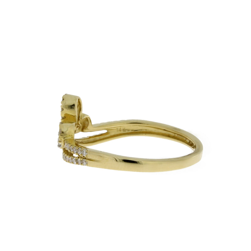 Natural .29ct Diamond Ring 14KT Yellow Gold