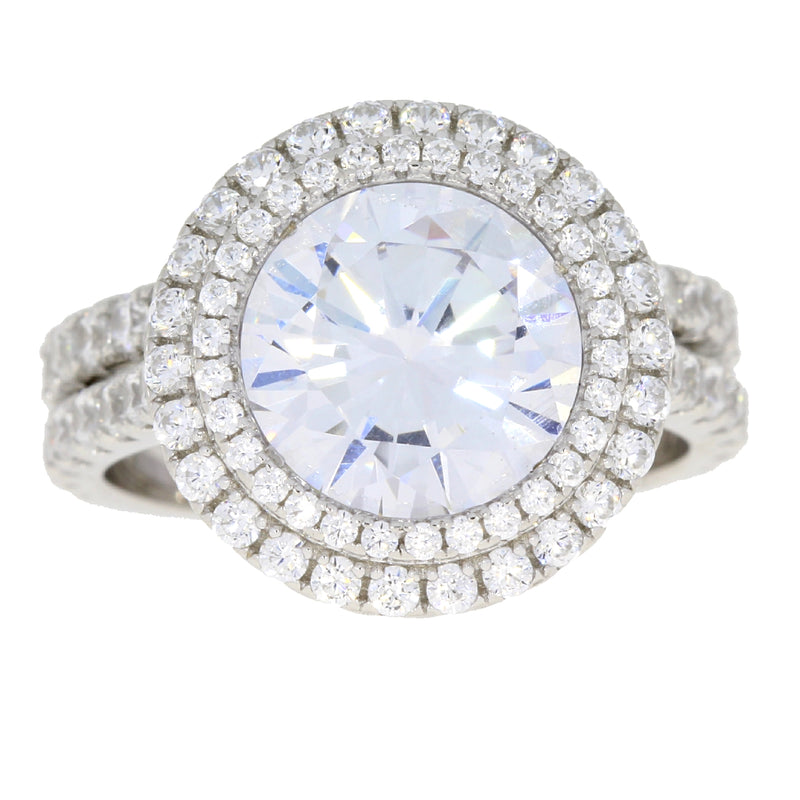Genuine Cubic Zirconium CZ SS Bridal Sterling Silver
