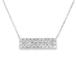 Genuine .26ct Diamond Fashion Pendants 14KT White Gold