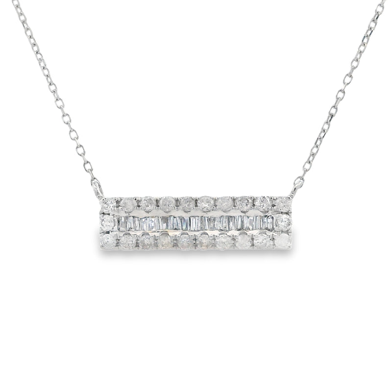 Genuine .26ct Diamond Fashion Pendants 14KT White Gold