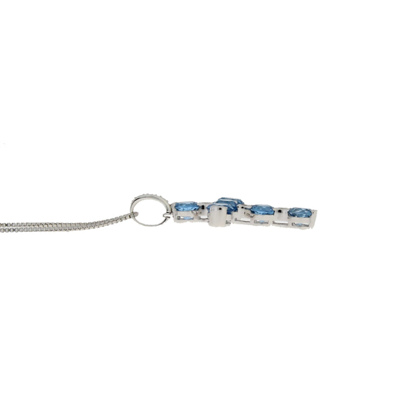.30ct Blue Topaz Fashion Pendants Sterling Silver