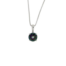 Mystic Fire Topaz Fashion Pendants Sterling Silver