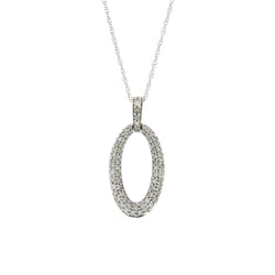 Genuine .50ct Diamond Fashion Pendants 10KT White Gold