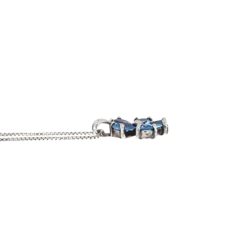 .60ct Blue Topaz Fashion Pendants Sterling Silver