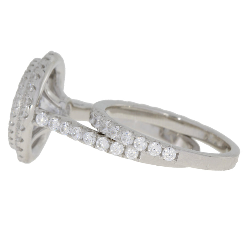 Genuine Cubic Zirconium CZ SS Bridal Sterling Silver