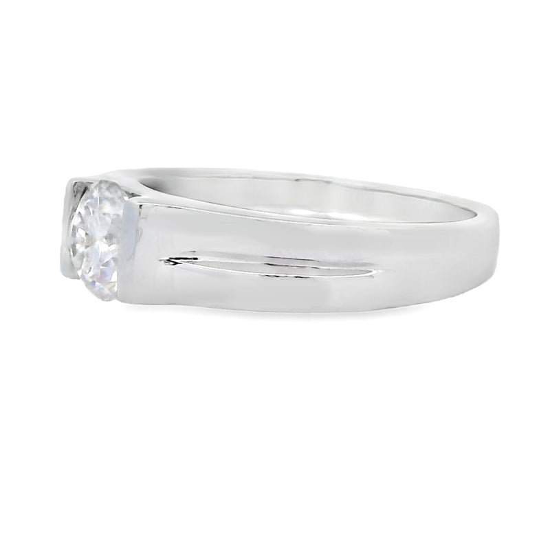 .80ct Moissanite Fashion band rings Sterling Silver