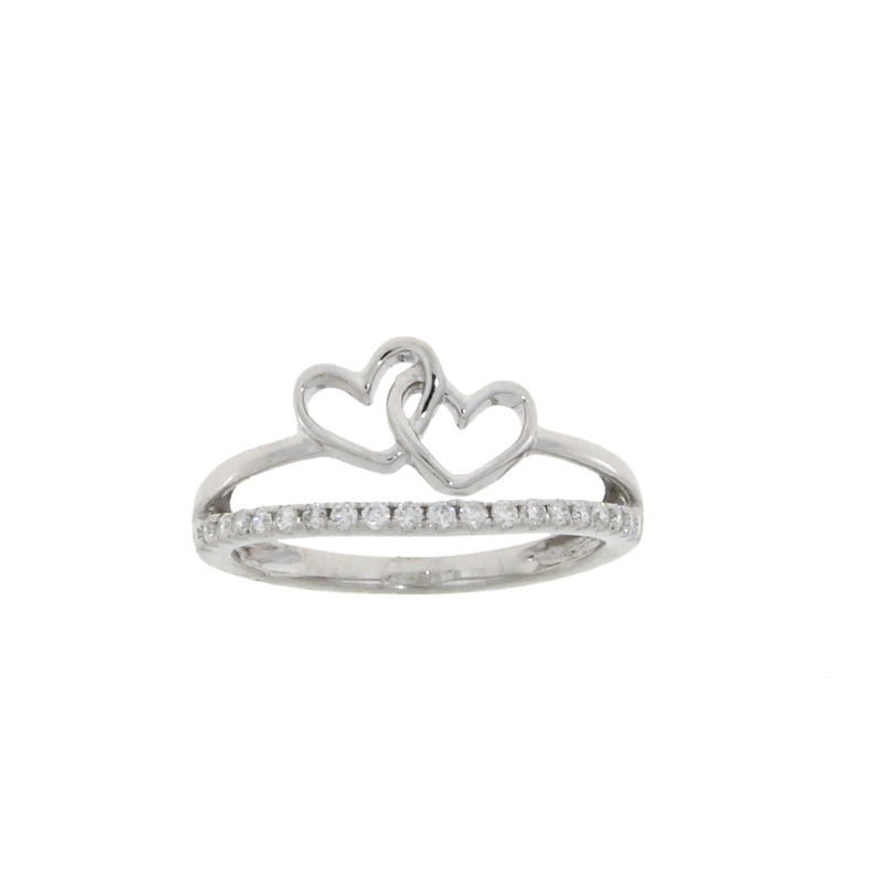 Genuine .20ct Diamond Ring 14KT White Gold