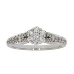 Genuine .50ct Diamond Eng Only 10KT White Gold