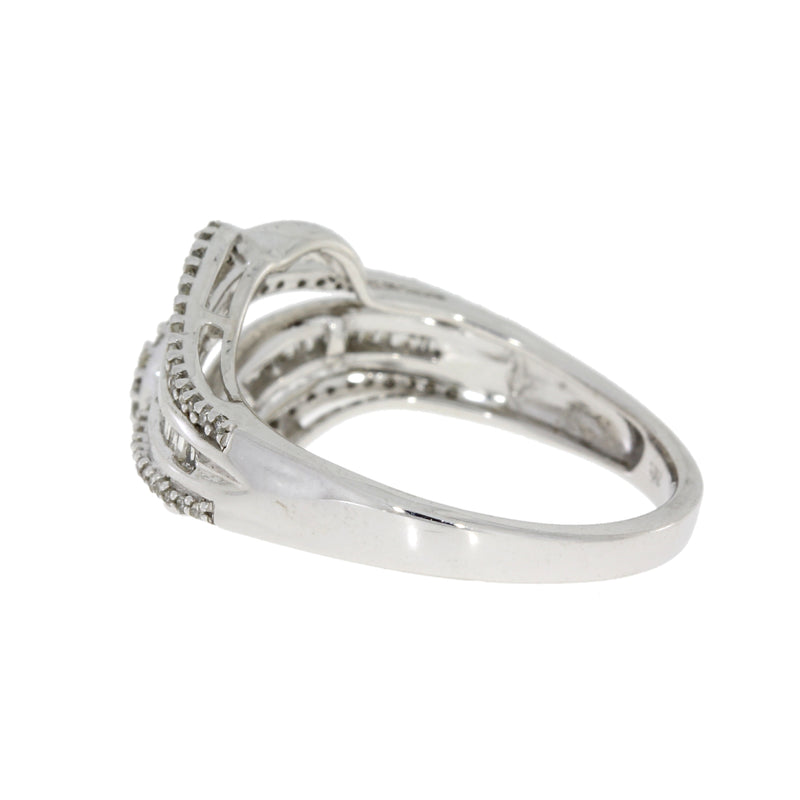 Natural .34ct Diamond Ring 10KT White Gold