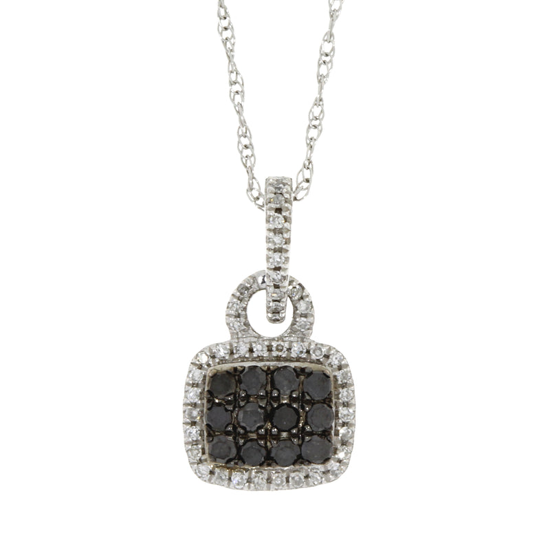 Genuine .23ct Diamond Fashion Pendants 10KT White Gold