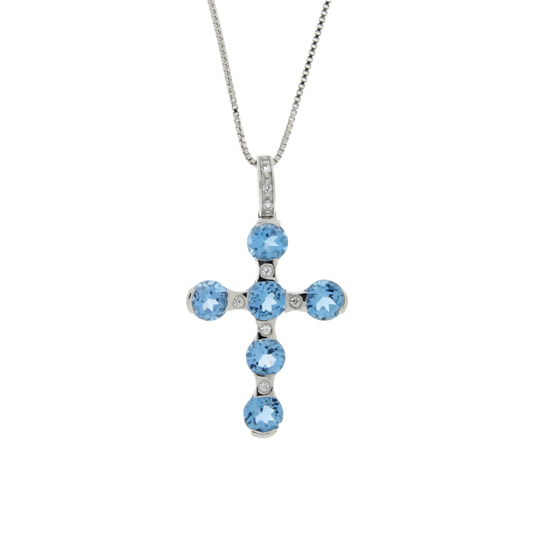 .30ct Blue Topaz Fashion Pendants Sterling Silver