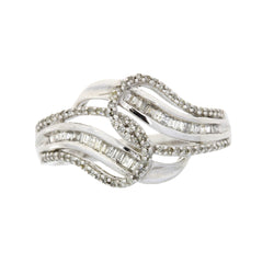 Natural .34ct Diamond Ring 10KT White Gold