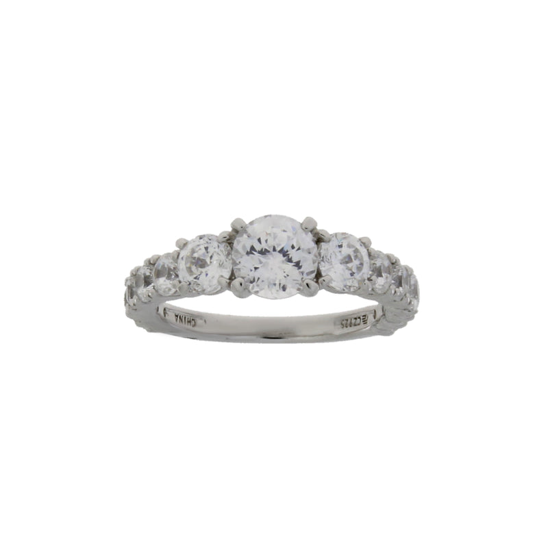 Natural Cubic Zirconium CZ SS Bridal Sterling Silver