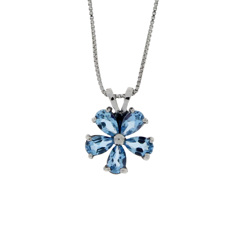 .60ct Blue Topaz Fashion Pendants Sterling Silver