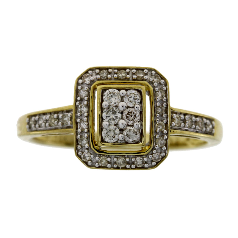 Genuine .25ct Diamond Ring 14KT Yellow Gold